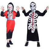 BFJFY Kid's Boy's Halloween Zombie Skull Bones Cosplay Costume - BFJ Cosmart
