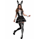 BFJFY Women Dapper Tuxedo Style Bunny Club Wear Halloween Costume - BFJ Cosmart