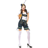 BFJFY Women's German Oktoberfest Lederhosen Traditional Beer Girl Costume - BFJ Cosmart