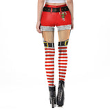 2019 Christmas Leggings Women's Fashion Sexy 3D Digital Printing Feet Pants - BFJ Cosmart
