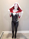 CosplayLife Gwen Stacy Cosplay Costume Into the Spider-verse Ghost Gwen Bodysuit Lycra Suit - BFJ Cosmart