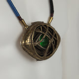 Doctor Strange LED Light Necklace Steve Eye of Agamotto Necklace Eyes Can Open Cosplay Props New - BFJ Cosmart