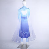 New Frozen 2 Cosplay Snow Adult Elsa Dress Costume Halloween Cosplay Elsa Anna Costume Princess Ice Queen Elsa Outfit Full Set - BFJ Cosmart