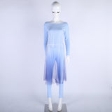 New Frozen 2 Cosplay Snow Adult Elsa Dress Costume Halloween Cosplay Elsa Anna Costume Princess Ice Queen Elsa Outfit Full Set - BFJ Cosmart