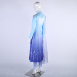 New Frozen 2 Cosplay Snow Adult Elsa Dress Costume Halloween Cosplay Elsa Anna Costume Princess Ice Queen Elsa Outfit Full Set - BFJ Cosmart