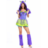 BFJFY Fun-loving Purple Posh Monster Womens Halloween Costume - BFJ Cosmart