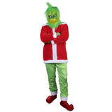 Christmas Adult Grinch Luxury Santa Costume with Mask cosplay suit - BFJ Cosmart