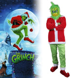 Christmas Adult Grinch Luxury Santa Costume with Mask cosplay suit - BFJ Cosmart