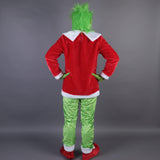 Christmas Adult Grinch Luxury Santa Costume with Mask cosplay suit - BFJ Cosmart