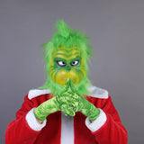 Christmas Adult Grinch Luxury Santa Costume with Mask cosplay suit - BFJ Cosmart