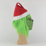 Funny Grinch Stole Christmas Latex Mask Gloves XMAS Costume Adult Party Mask Grinch Cosplay Carnival Face Masks - BFJ Cosmart