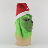 Funny Grinch Stole Christmas Latex Mask Gloves XMAS Costume Adult Party Mask Grinch Cosplay Carnival Face Masks - BFJ Cosmart