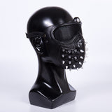 Game Watch Dogs 2 Marcus LED Light Helmet 25 Emoji Changeable Punk Gothic Rivet Cosplay props - BFJ Cosmart