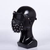Game Watch Dogs 2 Marcus LED Light Helmet 25 Emoji Changeable Punk Gothic Rivet Cosplay props - BFJ Cosmart