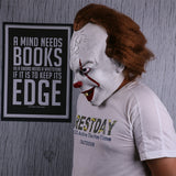 Stephen King's It Mask Pennywise Costume Joker Mask Tim Curry Horror Masks Cosplay Halloween - BFJ Cosmart