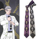 JoJo's Bizarre Adventure tie Kira Yoshikage skull tie - BFJ Cosmart