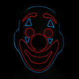 2019 Joker Pennywise LED Light Mask Stephen King Clown Cosplay Masks Green Hair Halloween Party Prop - BFJ Cosmart