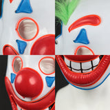 2019 Joker Pennywise LED Light Mask Stephen King Clown Cosplay Masks Green Hair Halloween Party Prop - BFJ Cosmart