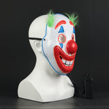 2019 Joker Pennywise LED Light Mask Stephen King Clown Cosplay Masks Green Hair Halloween Party Prop - BFJ Cosmart