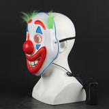 2019 Joker Pennywise LED Light Mask Stephen King Clown Cosplay Masks Green Hair Halloween Party Prop - BFJ Cosmart