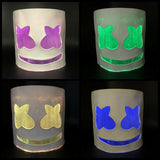 LED Marshmallow DJ Mask Full Head Helmet Cosplay Party Bar Music Prop Halloween - BFJ Cosmart