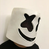 LED Marshmallow DJ Mask Full Head Helmet Cosplay Party Bar Music Prop Halloween - BFJ Cosmart