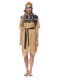 BFJFY Women Ladies Indian Wild Fancy Dress Costume Indian Squaw Fancy Dress Costume - BFJ Cosmart