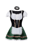 BFJFY Women Halloween Oktoberfest Costume Bar Maid Cosplay Costume - BFJ Cosmart