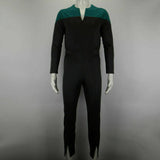 Star Trek Deep Space Nine Blue Uniform Jumpsuit Cosplay Adult Male Costumes New - BFJ Cosmart