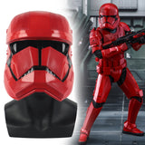 New Star Wars 9 The Rise of Skywalker Sith Trooper Red mask Cosplay Halloween latex  Helmets Prop - BFJ Cosmart