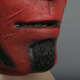 Superhero HellBoy Mask Cosplay Horror Red Demon Mask Halloween Latex Mask Prop - BFJ Cosmart