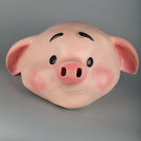 2019 Sweet Cute Pig Mask Funny Animal Mask Zoo Pig Mask Halloween Latex Mask New - BFJ Cosmart