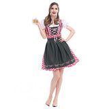 BFJFY Women Oktoberfest Scottish Grid Bavarian Beer Maiden Costume - BFJ Cosmart