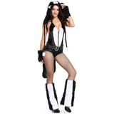BFJFY Women's Sassy Skunk Animal Themed Halloween Cosplay Costume - BFJ Cosmart