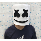 Electronic syllables marshmallow DJ headgear marshmello hood mask cos halloween party   props - BFJ Cosmart