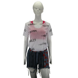 Cosplay Birds of Prey Harley Quinn Costumes Full Set Vest Short Pants T-Shirts Woman Halloween Costume Party Prop - BFJ Cosmart