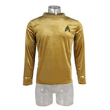 Star Trek TOS Captain Pike Kirk Top Shirt The Original Series Cosplay Uniform Halloween Costumes Man Adult - BFJ Cosmart