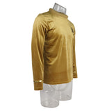 Star Trek TOS Captain Pike Kirk Top Shirt The Original Series Cosplay Uniform Halloween Costumes Man Adult - BFJ Cosmart