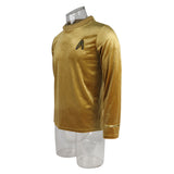 Star Trek TOS Captain Pike Kirk Top Shirt The Original Series Cosplay Uniform Halloween Costumes Man Adult - BFJ Cosmart