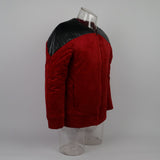 Star Trek The Next Generation Captain Picard Duty Uniform Jacket TNG Red Cosplay Costume Man Winter Coat Warm - BFJ Cosmart