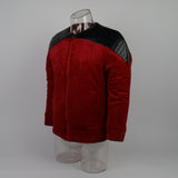 Star Trek The Next Generation Captain Picard Duty Uniform Jacket TNG Red Cosplay Costume Man Winter Coat Warm - BFJ Cosmart