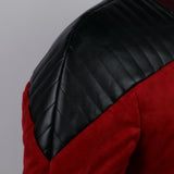 Star Trek The Next Generation Captain Picard Duty Uniform Jacket TNG Red Cosplay Costume Man Winter Coat Warm - BFJ Cosmart