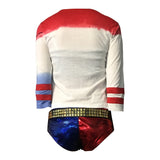 2016 Movie Cosplay Suicide Squad Harley Quinn Costume T Shirt Daddy's Lil Monster T-Shirt Joker Cosplay Costumes Full Set - BFJ Cosmart
