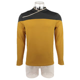 Star Trek TNG Captain Picard Red Uniform Top Jacket Voyager DS9 Yellow Cosplay Costumes Halloween Party Prop - BFJ Cosmart