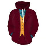 New 2019 Movie Joker Arthur Fleck Batman Clown  Joaquin Phoenix Sweatshirt Zipper Hoodie Coat Adult Halloween Cosplay Costume - BFJ Cosmart
