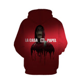 New Salvador Dali Robbery Paper House La Casa De Papel Sweatshirt Cosplay Costume Hoodie Coat Jacket Men Woman Top - BFJ Cosmart