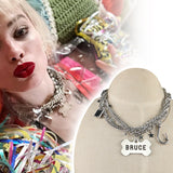 Cosplay Birds of Prey Harley Quinn Necklace Earring Suicide Squad Harley Quinn Accessories Costume Halloween Party Prop - BFJ Cosmart