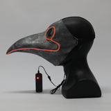 Steampunk Plague Bird Doctor Cosplay Mask Plague doctor Masks Latex LED Funny Event Holiday Halloween Party Costume Props - BFJ Cosmart
