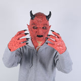 Game DIABLO 3 Boss Demon Belial Cosplay Prop Kids Adult Latex Mask Helmet Horn Headwear Gloves Paw Party Halloween Carnival Suit - BFJ Cosmart