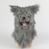 Moving Mouth Dog Mascot Costume Fursuit Mask Oranguta Cosplay Animal Fancy Dress Headwear Masks Halloween Party Masquerade Prop - BFJ Cosmart